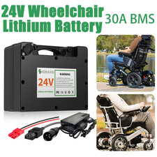 24V 20AH 12AH Electric Wheelchair Battery 24V Battery with Built-in 30A BMS