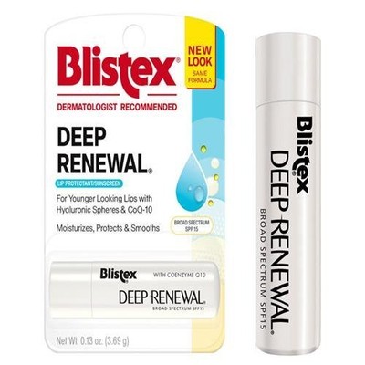 6 Pack Blistex Deep Renewal Lip Protectant, SPF 15 0.13 Oz Each Fast Shipping