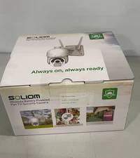 SOLIOM wireless battery powered pan tilt security camera