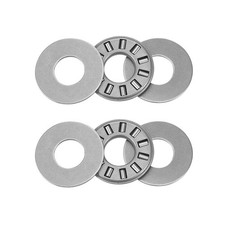 2x NTA512 Thrust Needle Roller Bearings 5/16x3/4x5/64" with TRA512 Washers