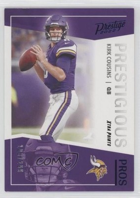 2022 Panini Prestige Prestigious Pros Xtra Points Blue 103/299 Kirk Cousins 16ki