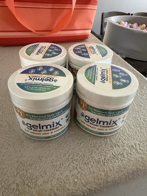 Gelmix Infant Thickener for Breast Milk & Formula, 4 Jars