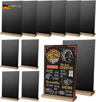 Cyeer 12Er Set Tischtafel Aufsteller (15X22Cm), Doppelseitige Kreidetafel Mit Ho