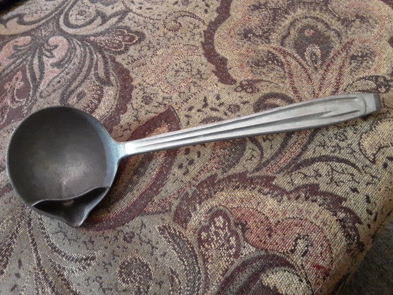 Vintage WESTMARK Fat Skimmer Serving Spoon Ladle Cast Aluminum Made in Germany