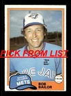 1981 O Pee Chee OPC Baseball 1-374 EX/EX-MT Pick From List All PICTURED zz0