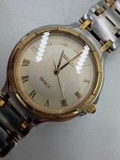 SEIKO DOLCE 5E31-6E80 Round Quartz Men's Watch Working