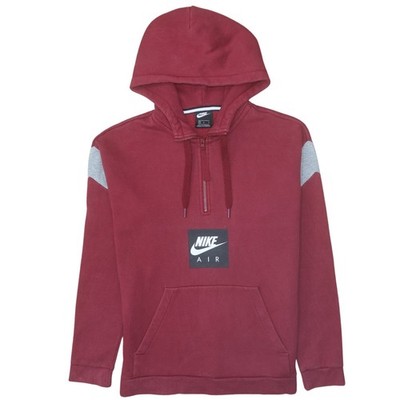 Nike Herren Fleecepullover rot Half Zip Größe M
