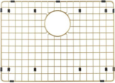 Sinks Protector Matte Gold 304 Stainless Steel Kitchen Sink Bottom Grid, Rack 1