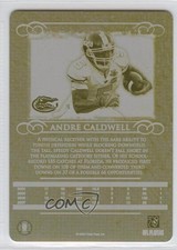 2008 Press Pass Legends Printing Plate Yellow Back 1/1 Andre Caldwell #9 0a1