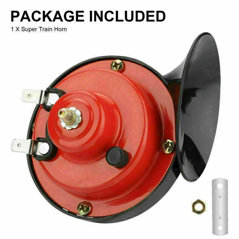 Latest 12V 300DB POWER Loud Train Horn Waterproof Motorcycle Car Truck SUV Bo