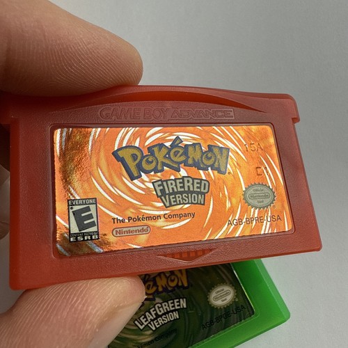 MINTY Pokemon: LeafGreen & FireRed Version Nintendo Game Boy Advance Authentic - Picture 10 of 15