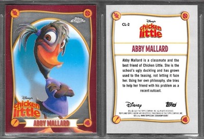 Topps Chrome Disney 2025 #CL-2 Abby Mallard Chicken Little Insert Card