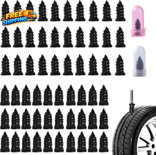 60 Pcs Tire Repair Screws Tire Repair Rubber Nail Screw in Tire Plugs,Quick Tool