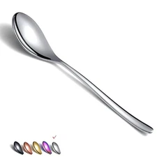 Dinner Spoons 6 Piece, 8.1'' Stainless Steel Tablespoons, Soup Spoons, Dessert S