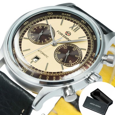 Herren Automatik Chronograph 40mm Edelstahl Gehäuse Sichtboden Spritzwassersc...