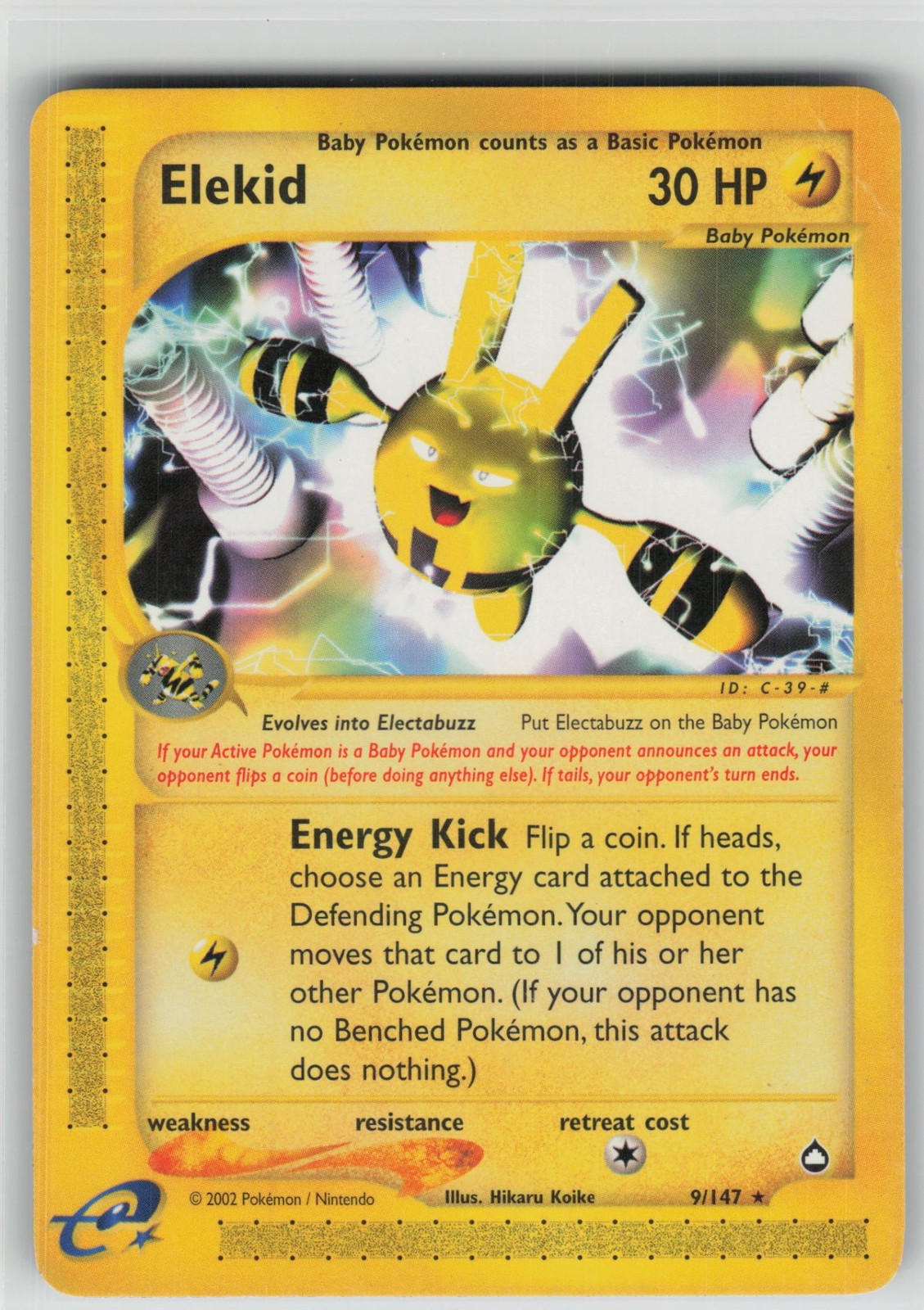 Elekid Aquapolis [AQ - 009/147] Pokemon MP