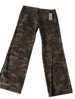 Damen Hose Freizeithose Lyn Olive Khaki Muster Revanche Wide Leg Gr. 38 Neu