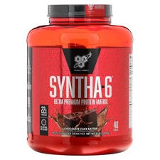 2 X BSN, Syntha-6, Ultra Premium Protein Matrix, Chocolate Cake Batter, 5 lb (2.