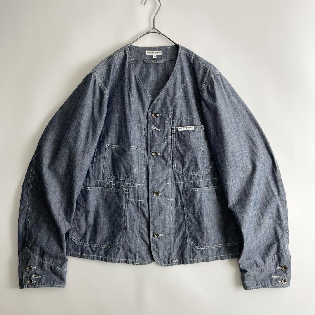 Engineered Garments Chambray Jacket Short Blouson… - image 1