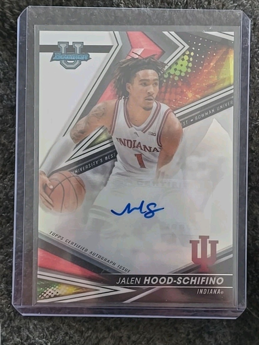 2022-23 Bowman’s Best U Jalen Hood-Schifino Auto Autograph Refractor