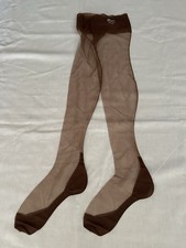 Vintage New Seamed Nylon Stockings With Cuban Heel And Keyhole Welt.54GA/15DEN