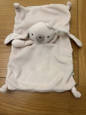 Mamas & Papas Millie & Boris Cream Bunny Rabbit Baby Comforter Soother Blanket