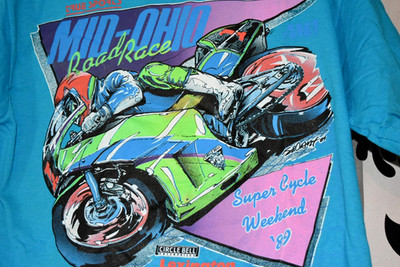 AMA Road Race Motorcycle Super Cycle Racing Tee USA