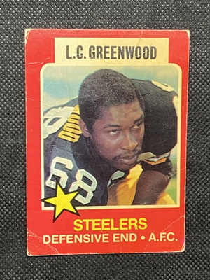 #ad 1975 Town Talk Bread L.C. Greenwood Pittsburgh Steelers #6 $10.00