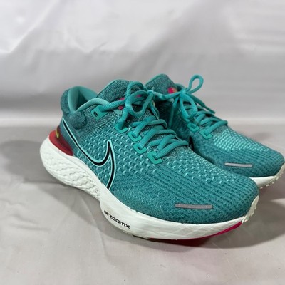 Nike ZoomX Invincible Run FK 2 Washed Teal Pink Prime US Size 8.5 DC9993-300