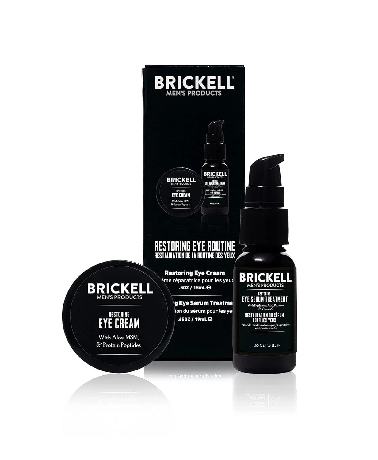 Brickell Men's Restoring Eye Routine for Men Eye Cream Serum New Sealed