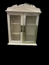 Vintage Old Handmade Wooden Wall Shelf Cabine...