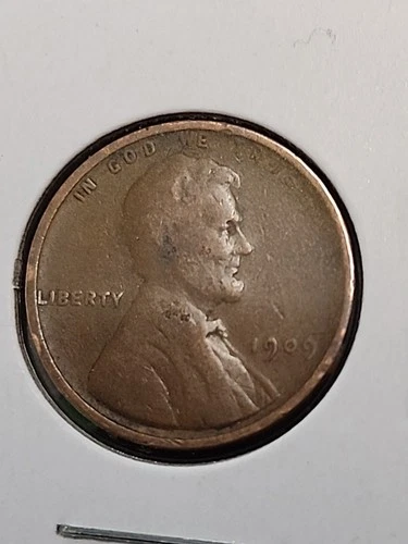 1909-VDB Lincoln Wheat Cent Penny Fine Condition
