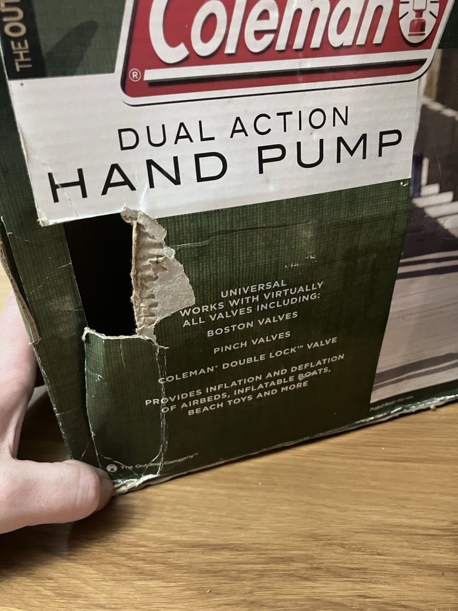 Coleman Hand Pump Dual Action Quick Pump -Manual-Air Pump-Inflator