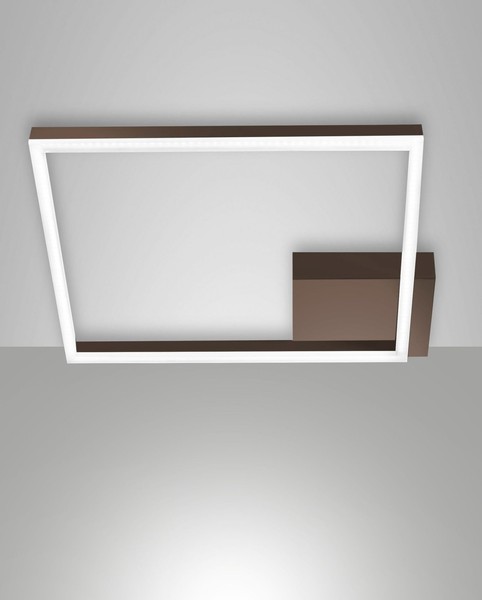 LED Deckenlampe Rostbraun Aluminium B:45 Cm 3000 K Deckenleuchte Schlafzimmer-image