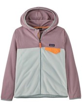 Patagonia Kids Two-Tone Micro D Snap-T Fleece Jacket Wispy Green Size Large