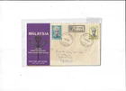 Malaysia Year 1966 Yang Di Perutan Agong FDC, Cover from Kota Bahru to Singapore