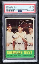1963 Topps Mickey Mantle Tom Tresh Bobby Richardson Bombers' Best ( ) PSA 4 n8a