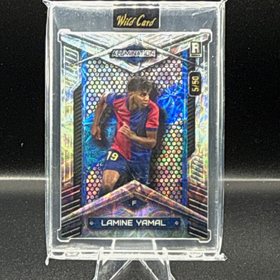 Wild Card Alumination Lamine Yamal Rookie Serial Numbered 5/50 Soccer ABC-LY2