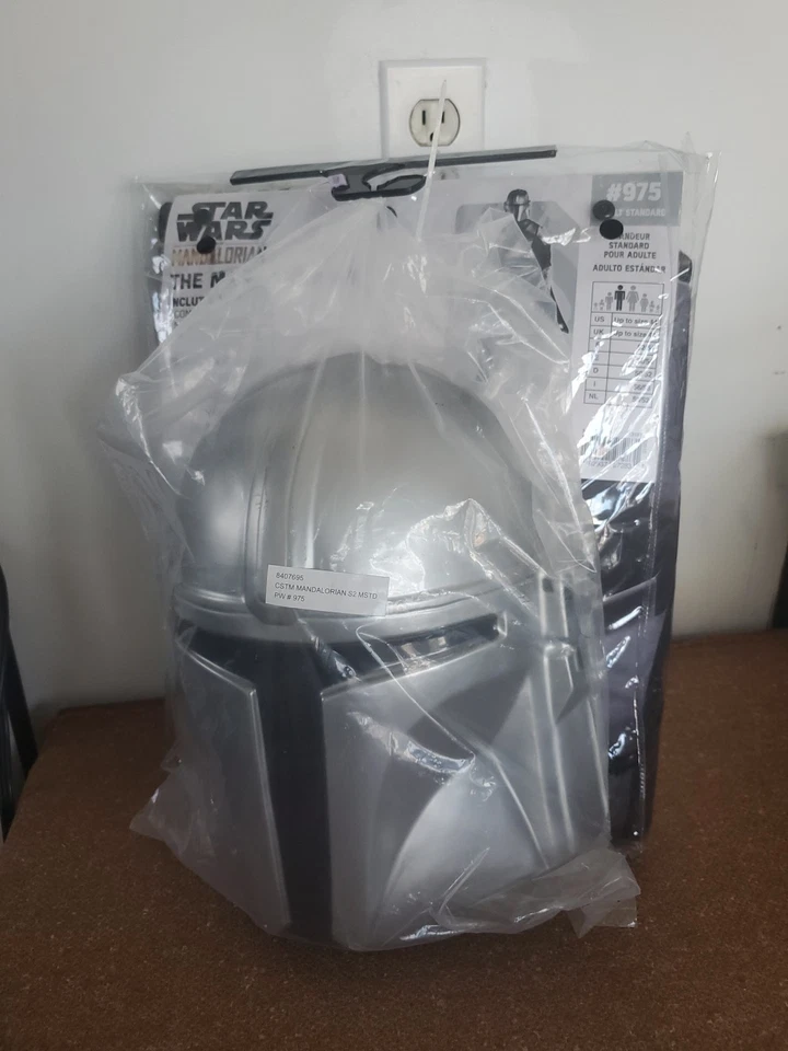 Disney Star Wars Mandaloriano Adulto Disfraz Mono Máscara Adulto Hasta Talla 44 Foto 3 de 4