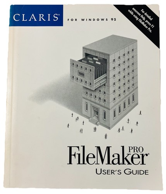 #ad Claris FileMaker Pro User Guide Windows 95 Vintage Manual Software Reference PB $14.99