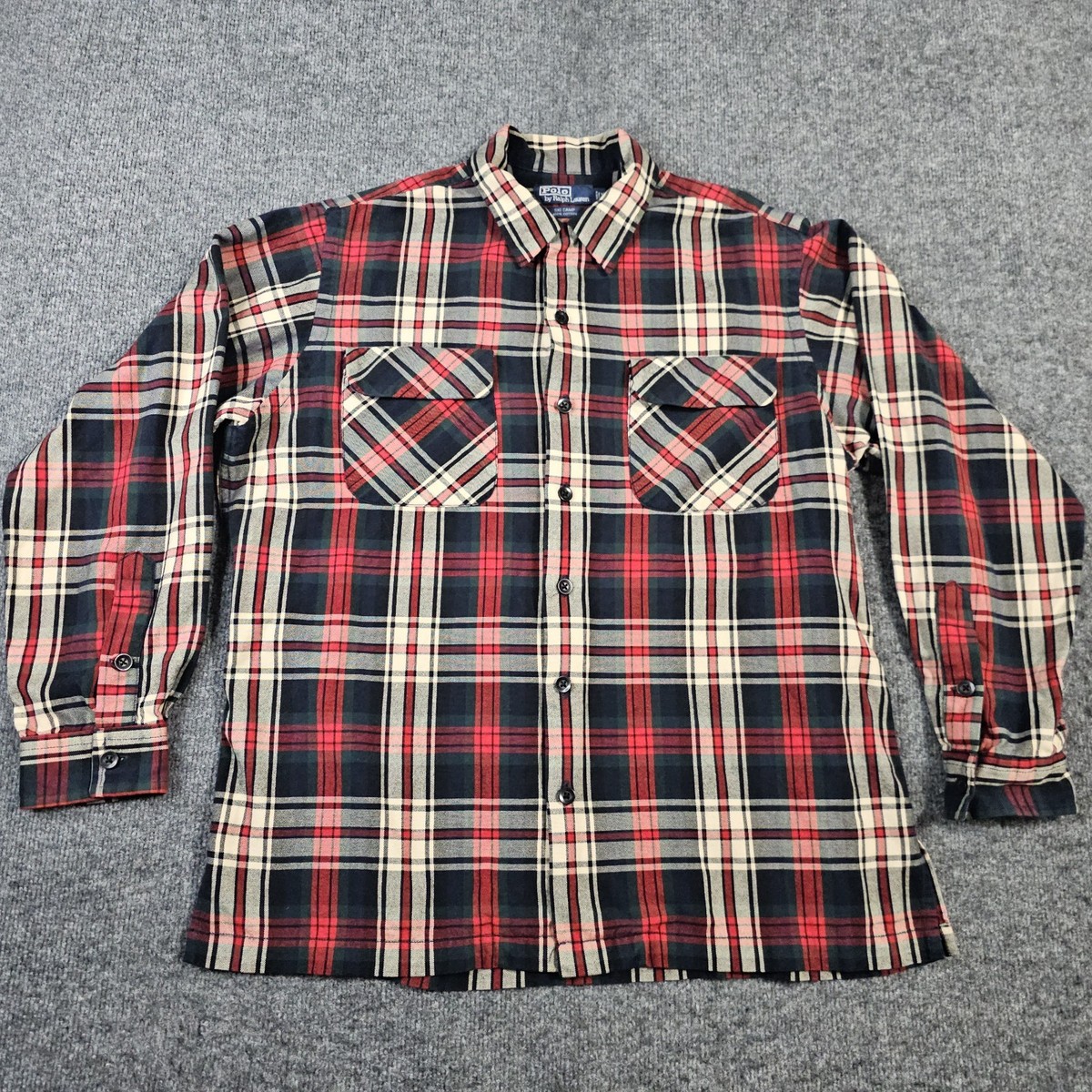 Polo by Ralph Lauren Ski Camp XLネルシャツ VTG Polo Ralph Lauren Ski Camp Flannel Shirt Mens Medium Plaid 90s