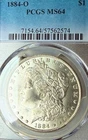 1884-O MS64 PCGS Gleaming Surfaces New Orleans Mint Morgan Silver Dollar