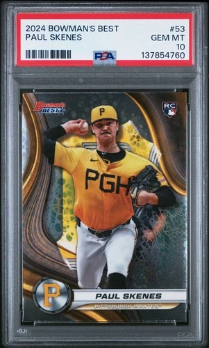 2024 Bowman'S Best #53 Paul Skenes PSA 10 RC