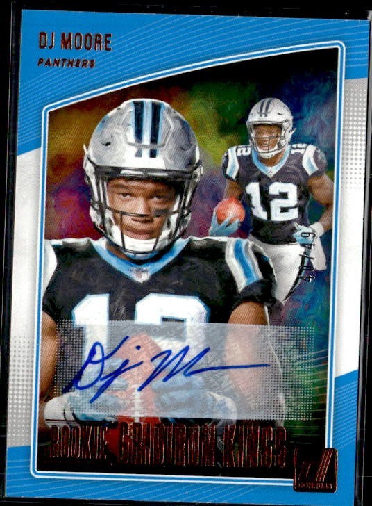 L73,623 -  2018 Donruss Rookie Gridiron Kings Autographs #16 D.J. Moore Auto /49