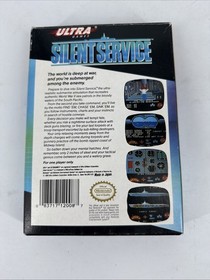 SILENT SERVICE (Nintendo NES 1989) Videogioco Non TESTATO con Scatola Vera Bella Forma
