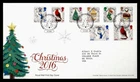 DR WHO 2016 GB FDC CHRISTMAS COMBO R61513