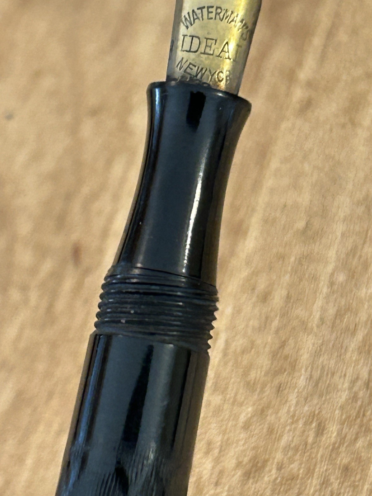 Antique Waterman 0852 1/2V BCHR Gold Filled Ring Top Fountain Pen Pat 1903 w/Box