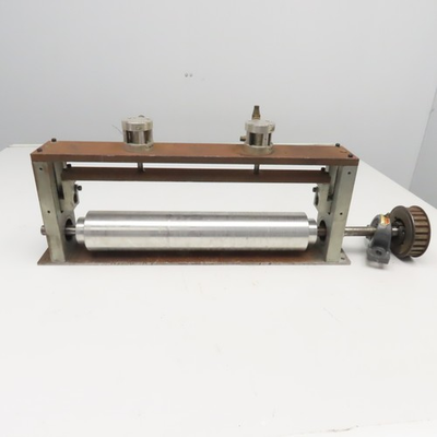 #ad Belt Drive Pressure Pinch Roller Frame Assembly 3quot; x 16quot; Missing Top Roller $140.31