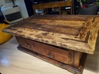 Rustic Door Trunk coffee Table With Drawer