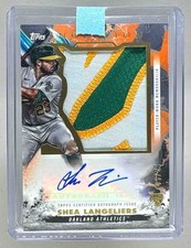 Shea Langeliers 2023 Topps Inception Orange Jumbo Patch RC Auto 5/25